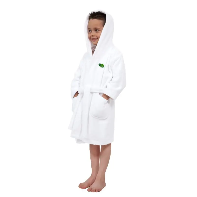 Kids Terry Cloth Bathrobe Cheap White Hooded Kids Terry Cloth Bathrobe