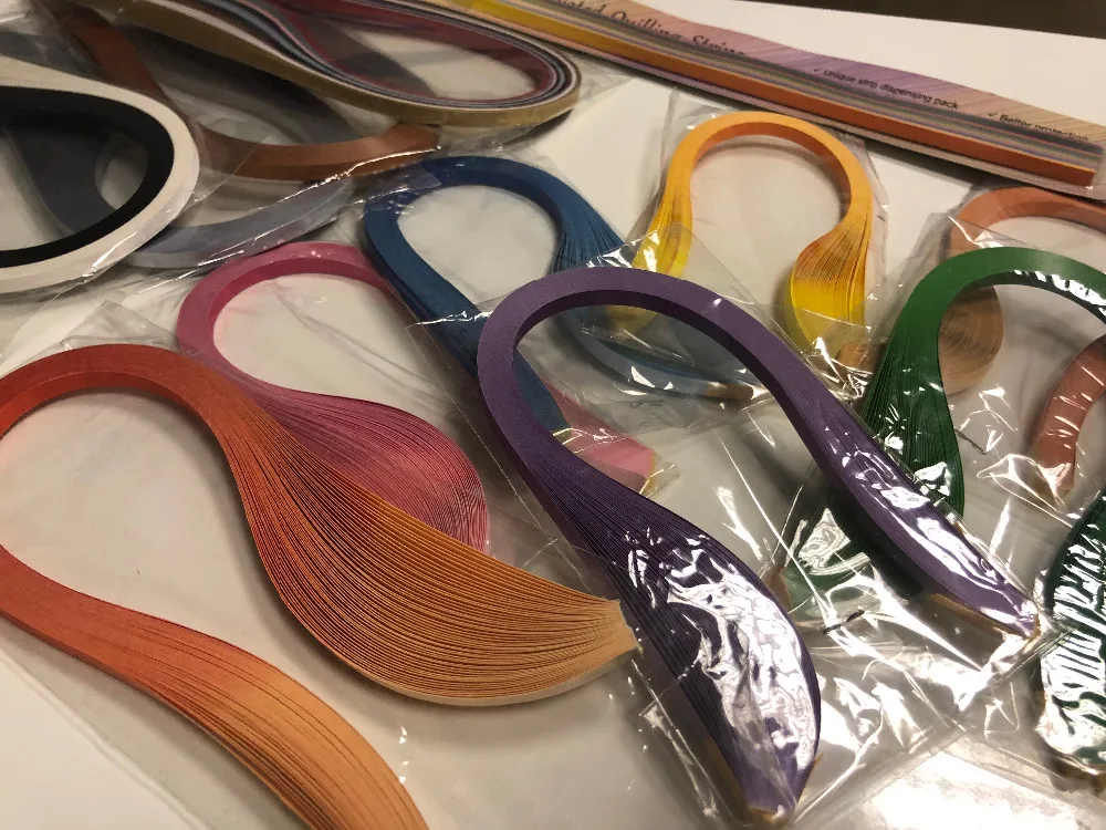 Custom Made Quilling Paper Strips Available In Assorted Colors And