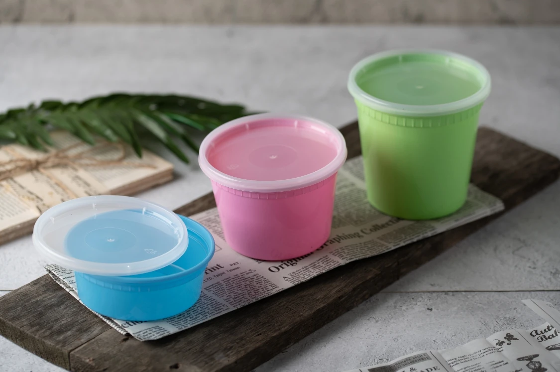 Based disposable take away 250ml 8oz pp food plastic cup container