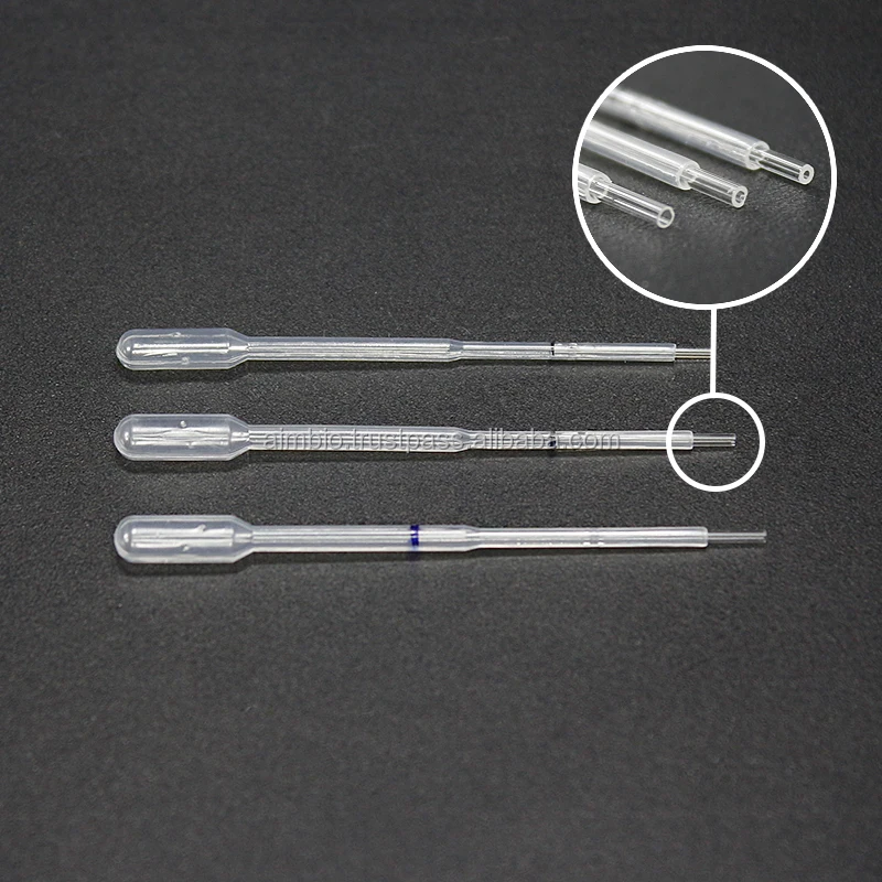 Medical Laboratory Plastic Blood Transfer Pipette Inserted Glass Tube