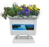 DIY surface engineering outdoor public modern steel planter stand wrought iron boxes
