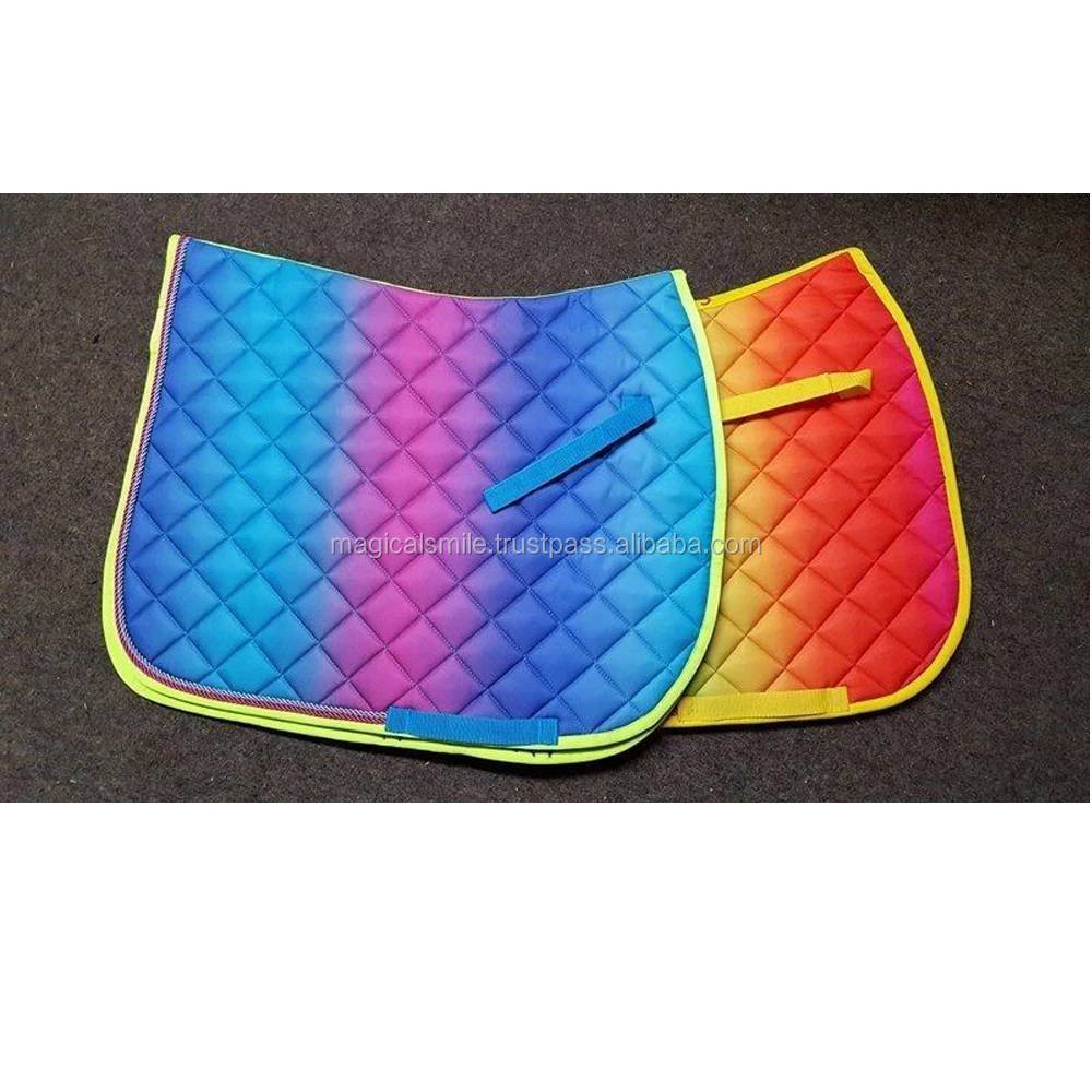 
Dressage Saddle Pad Pretty Designer Rainbow Dressage saddle pad 