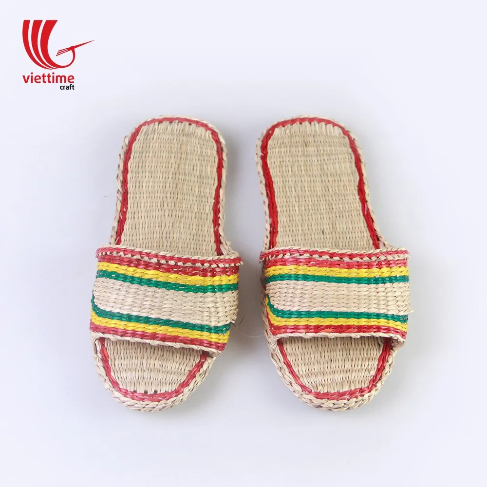 woven straw sandals