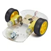 Two Speed Acrylic Robot Chassis Smart Car Chassis Tracing Car Robot Car Chassis with Code Wheel / Speed / Send Battery Box