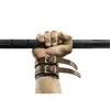 Leather Dark Brown Heavy Weightlifting Wrist Wraps with buckles