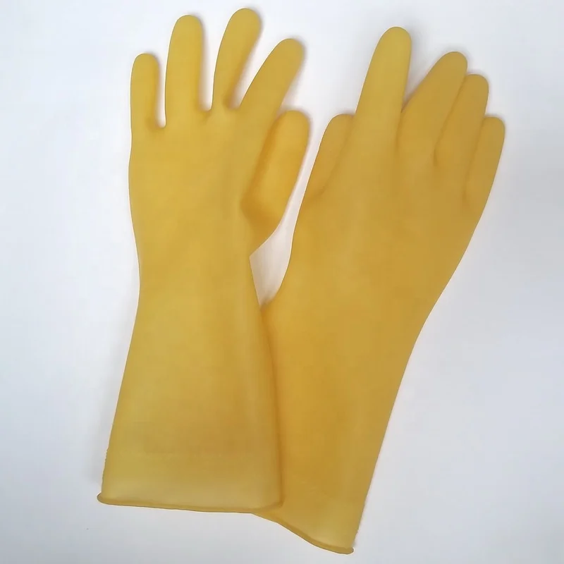 Heavy Duty Black Industrial Latex Rubber Gloves - Buy Reusable Rubber ...