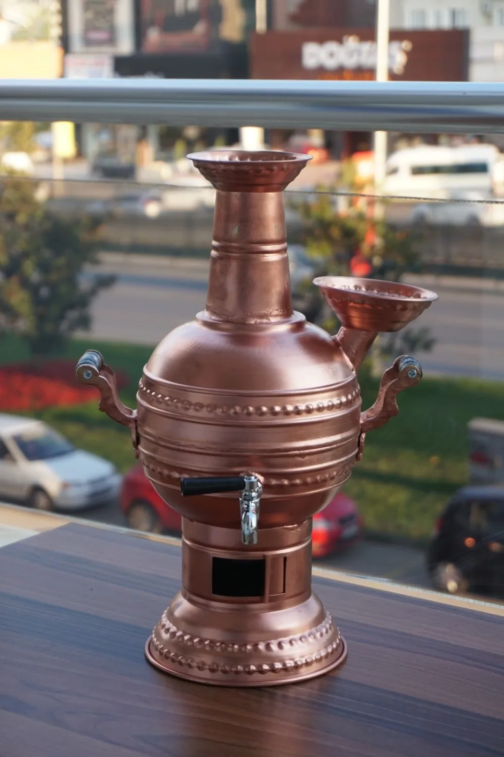 Turkish Copper Coal Samovar Water Heater Tea Kettle Tea Maker 3l Camp Stove Picnic Outdoor