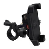 Retractable with spring Phone Holder with USB charger Motorcycle Mobile Phone Holder