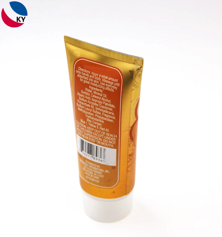 Customized Special Shape Cosmetic Aluminum Tubes For Creams Hand