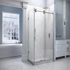 shower room hardware with tempered glass railing
