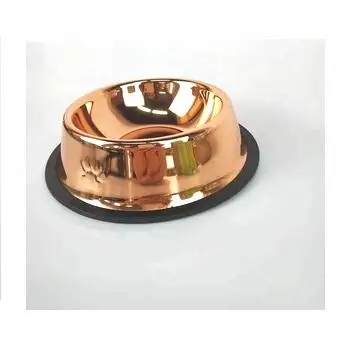 copper dog food bowls