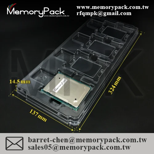 Mpk 2015032 Esd Cpu Tray Packaging For 4count Intel Xeon Scalable