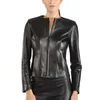 Black GOLD New woman Lamb Leather Jacket Studded Made in pk