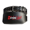 Gym Fitness Training Adjustable Leather Weight Lifting Belt Custom Logo Leather Weight Lifting Belt / Good Quality Leather Belt
