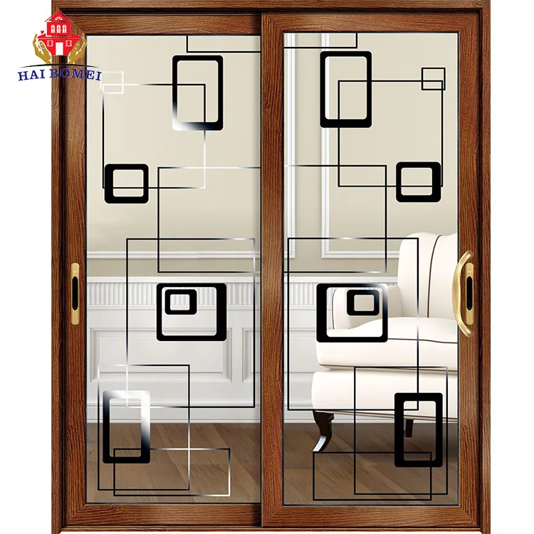 Aluminum Alloy Double Sided Sliding Glass Door Wooden Door Buy