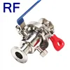 RF Sanitary Stainless Steel Quick Install Tri Clamp Ball Valve Without Vent Non Retaining China Supplier