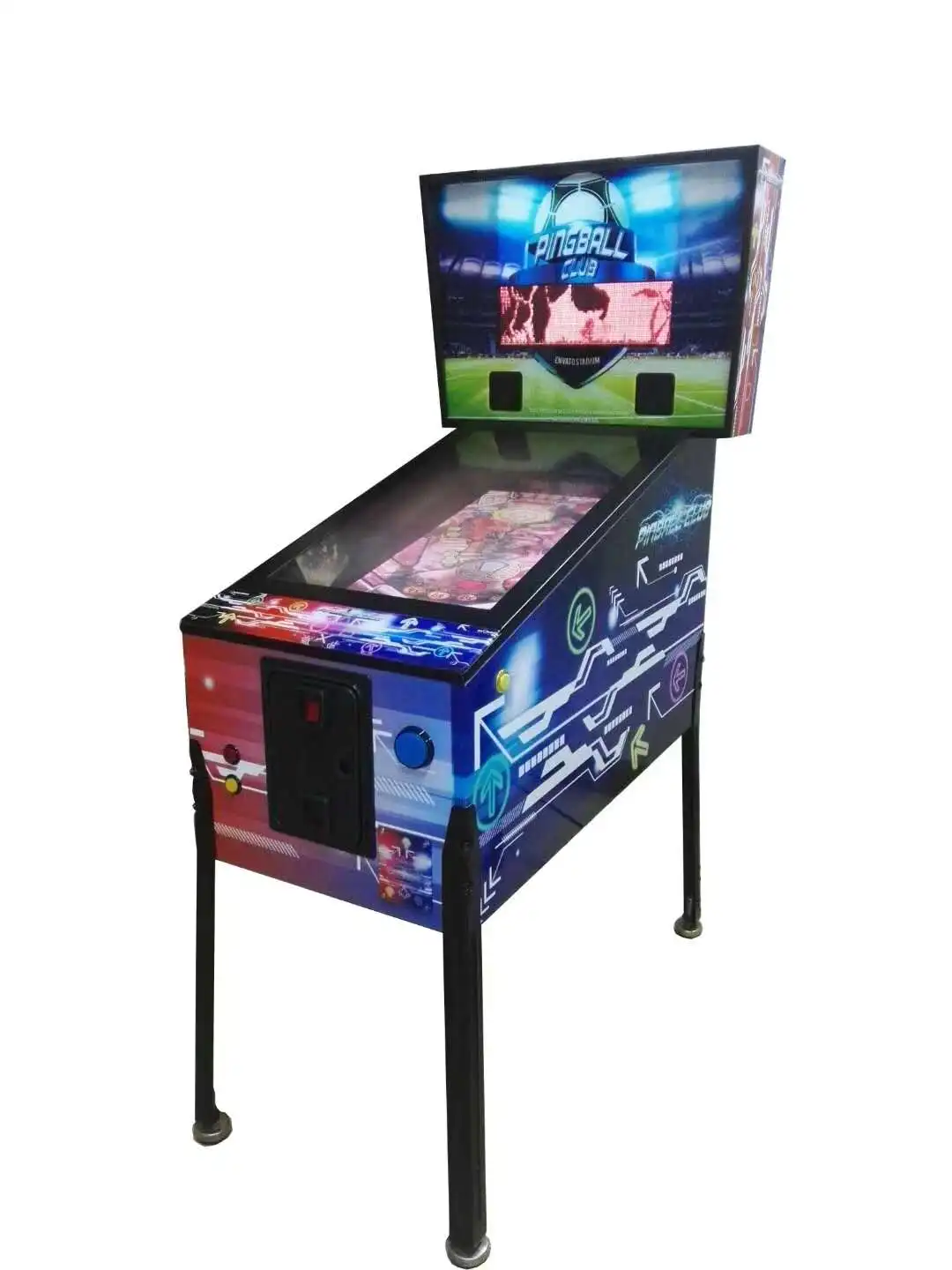 multiple game table with pinball