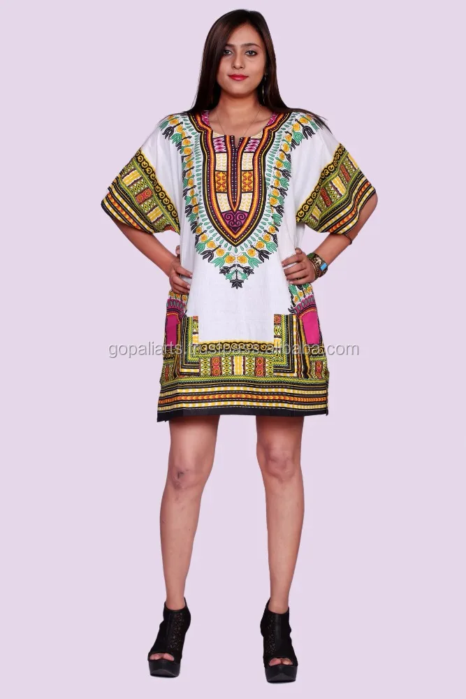LADIES NEW DASHIKI TRIBAL PRINT LONG SUMMER KAFTAN DRESS AFRICAN STYLE