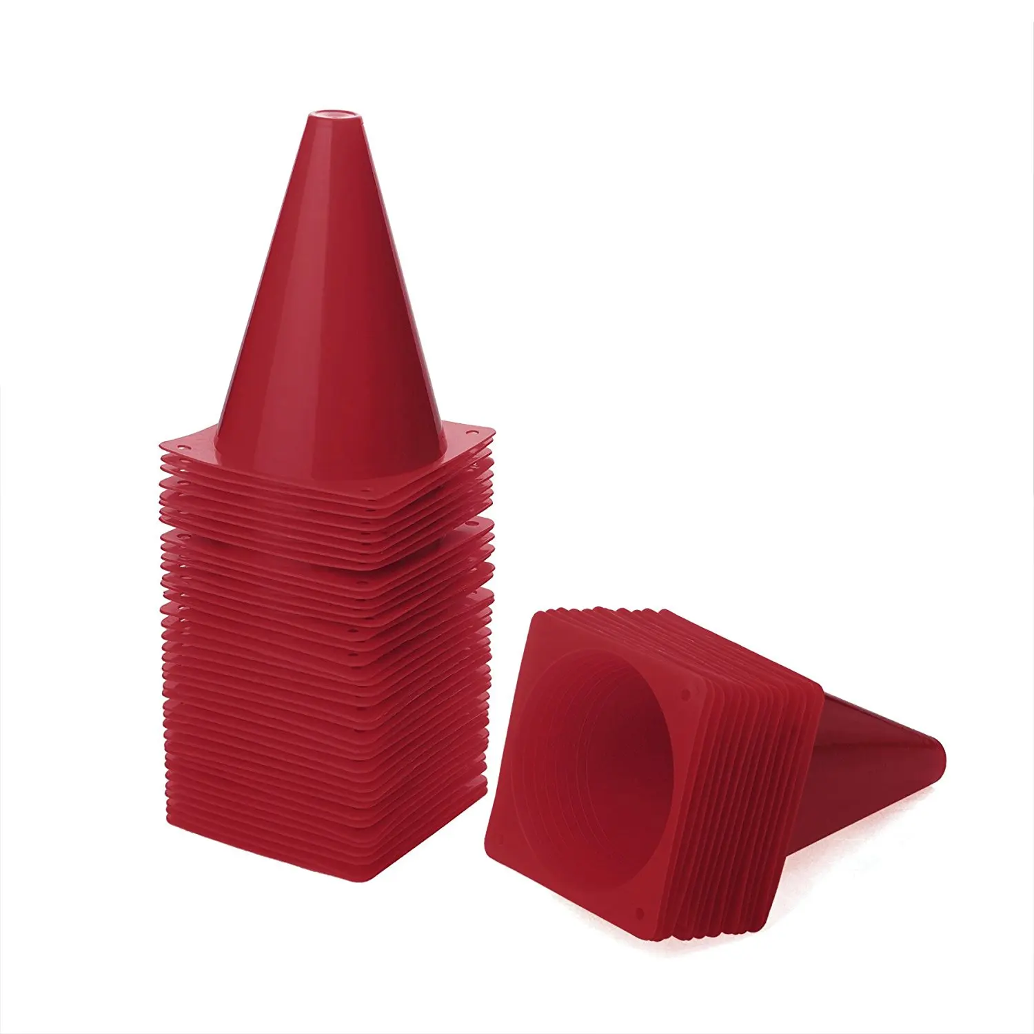 Champion Sports Saucer Field Cones 9 Inch 10-Pack