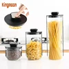 China supplier three type pressed sealed tank storage sealed food jar with glass
