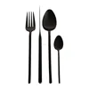 Stainless Steel Flatware Knife Fork Spoon Set Cutlery Kitchen Dinnerware-BLK