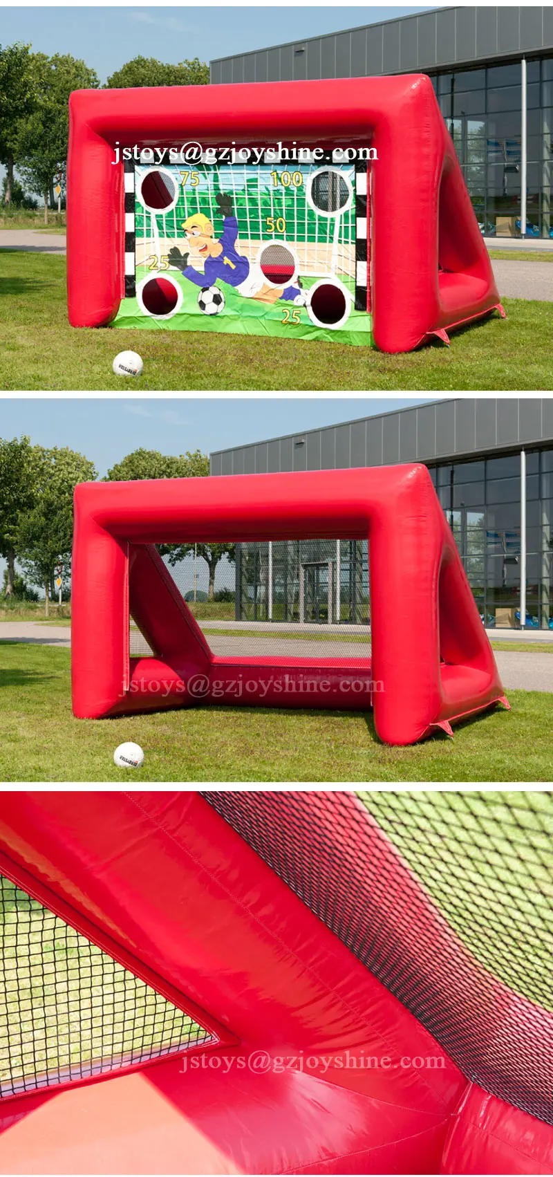Just Fun Soccer Shootout Game Portable Inflatable Football Shooting