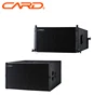 Black dual 15inch bass array sound speaker is for business events