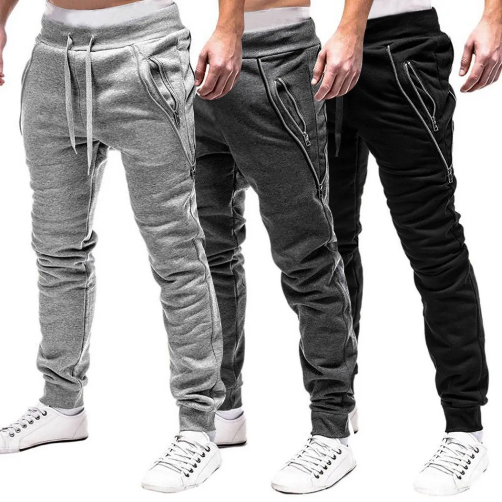 New Mens Slim Fit Tracksuit Bottoms Jogging/joggers Pants/trousers ...