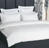 Hotel Bedding Set %100 Turkish cotton satin wholesale Luxury Hotel Textile white 4 pcs duvet cover bed sheet pillow case