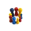 Chess game, Wooden Pawn Mixed B- Red&Yellow&Blue, play fun toy