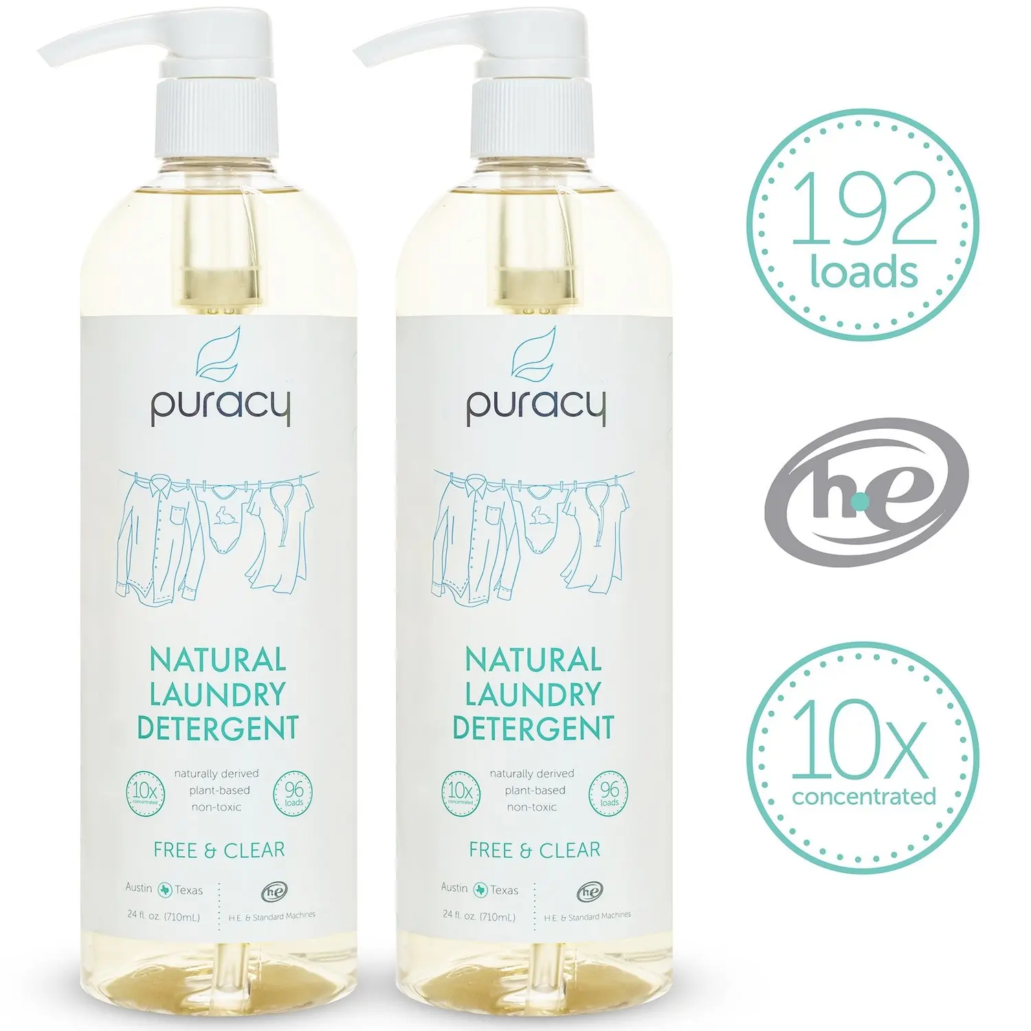 Enzyme Free Laundry Detergent Find Get Quotations Puracy Natural Liquid Laundry Detergent Sulfate Free Enzyme Cleaner 192 Loads