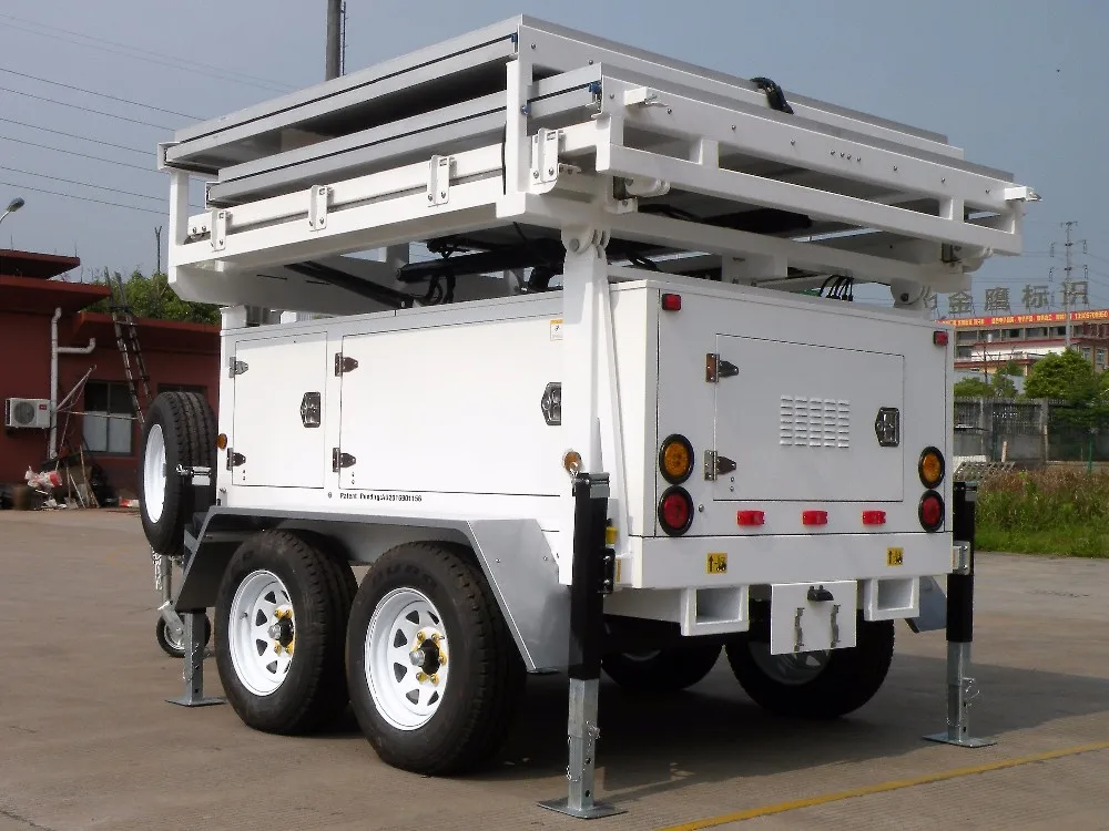 Portable Solar Wind Energy Generator Trailer 3kva 5kva 10kva 15kva