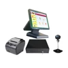 Goog Quality 15 Inch Double Screen POS System With Touch Monitor Made In China With Peripherals