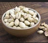 Opened and closed pistachios available
