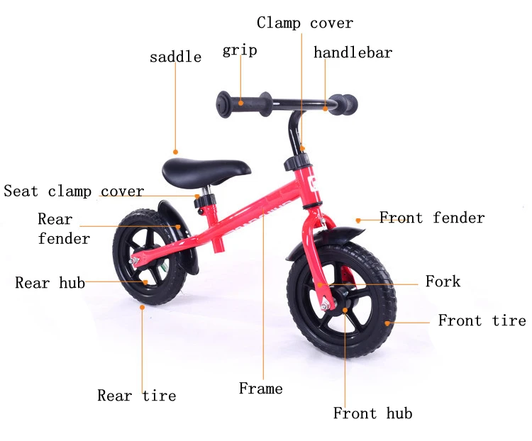 balance bike with detachable pedals