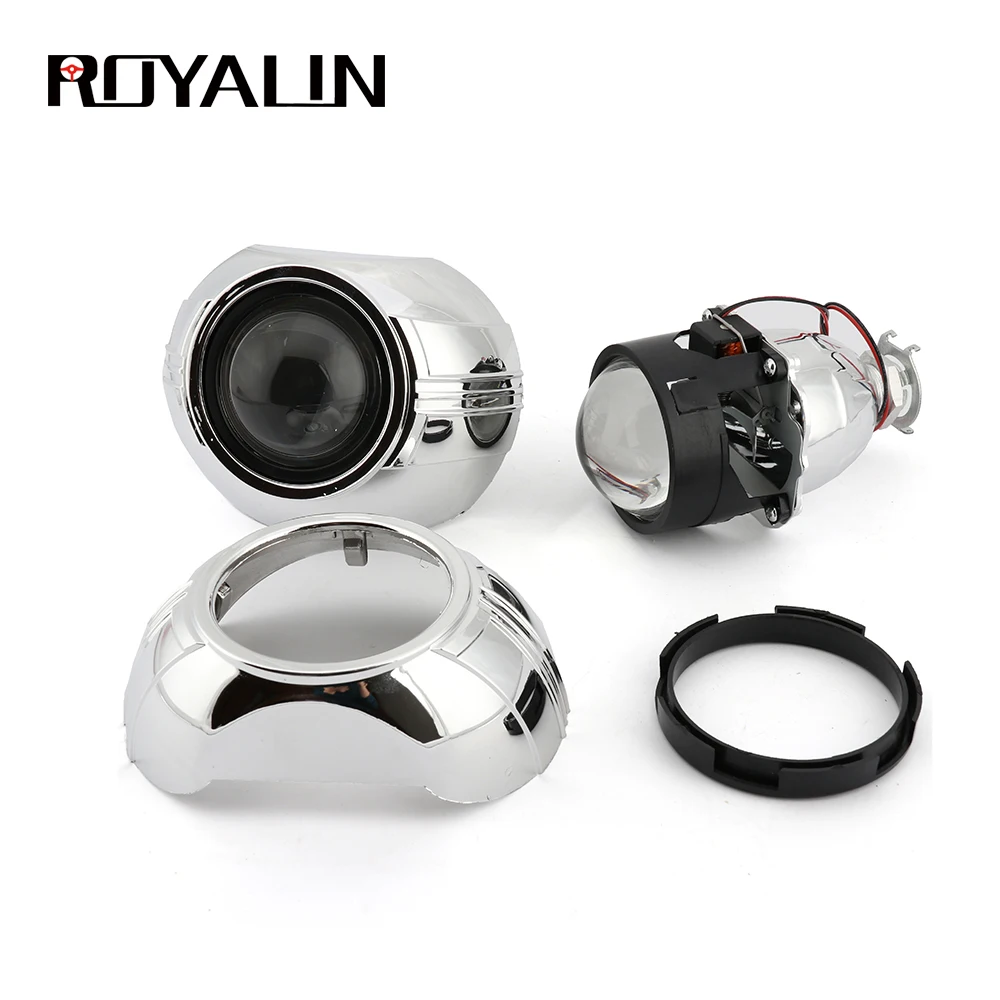 Pair 3.0/'/' Bi-xenon HID Projector Lens Retrofit Shrouds for Ford S-MAX