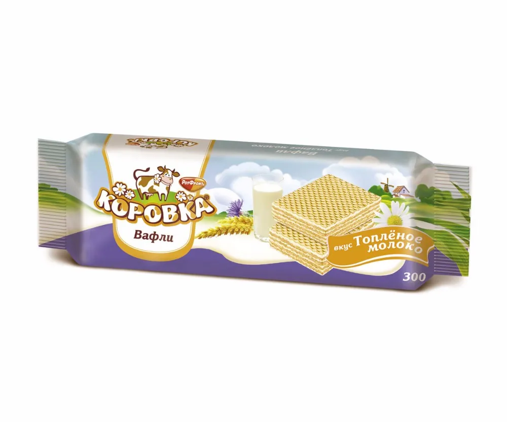 Wafers Cookie Korovka With Baked Milk Taste,Pack 300 G. Buy Wafers