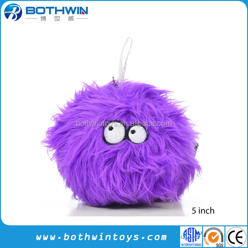 fuzzy ball dog toy