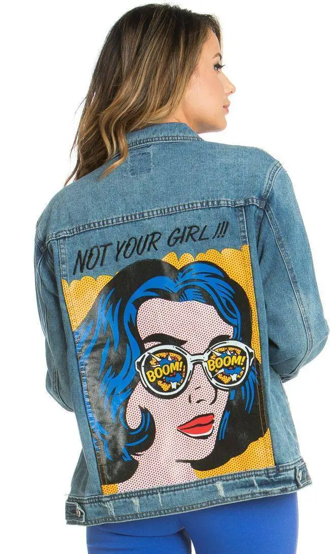 not your girl jean jacket