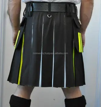 plain black kilt