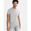 Classic Print Round Neck Tees Basic T-shirt In Grey Crew Neck Tee
