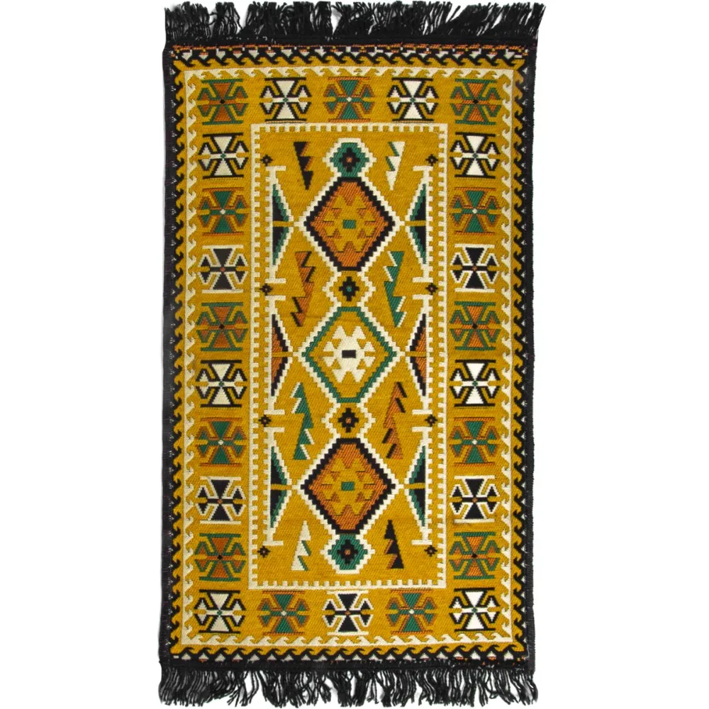 60x90 Cm Colorful Woven Turkish Kilim Rug Cotton 60x90 Cm Colorful Woven Turkish Kilim