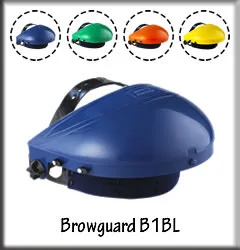 Workplace Safety Supplies B1BL Face Shield Browguard with Ratchet Headgear -1