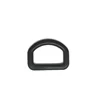 1" D Ring In Black Plastic, 1" POM D-Ring In Black, Plastic D Ring Belt Webbing Buckle For Bag Accessories