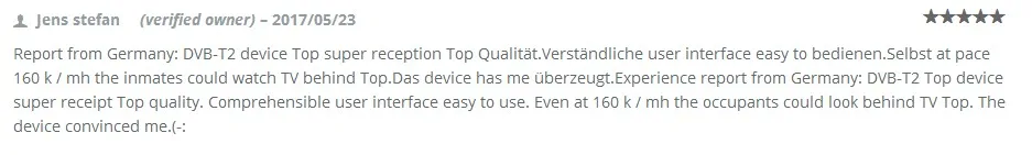 DVB-T265 Germany feedback