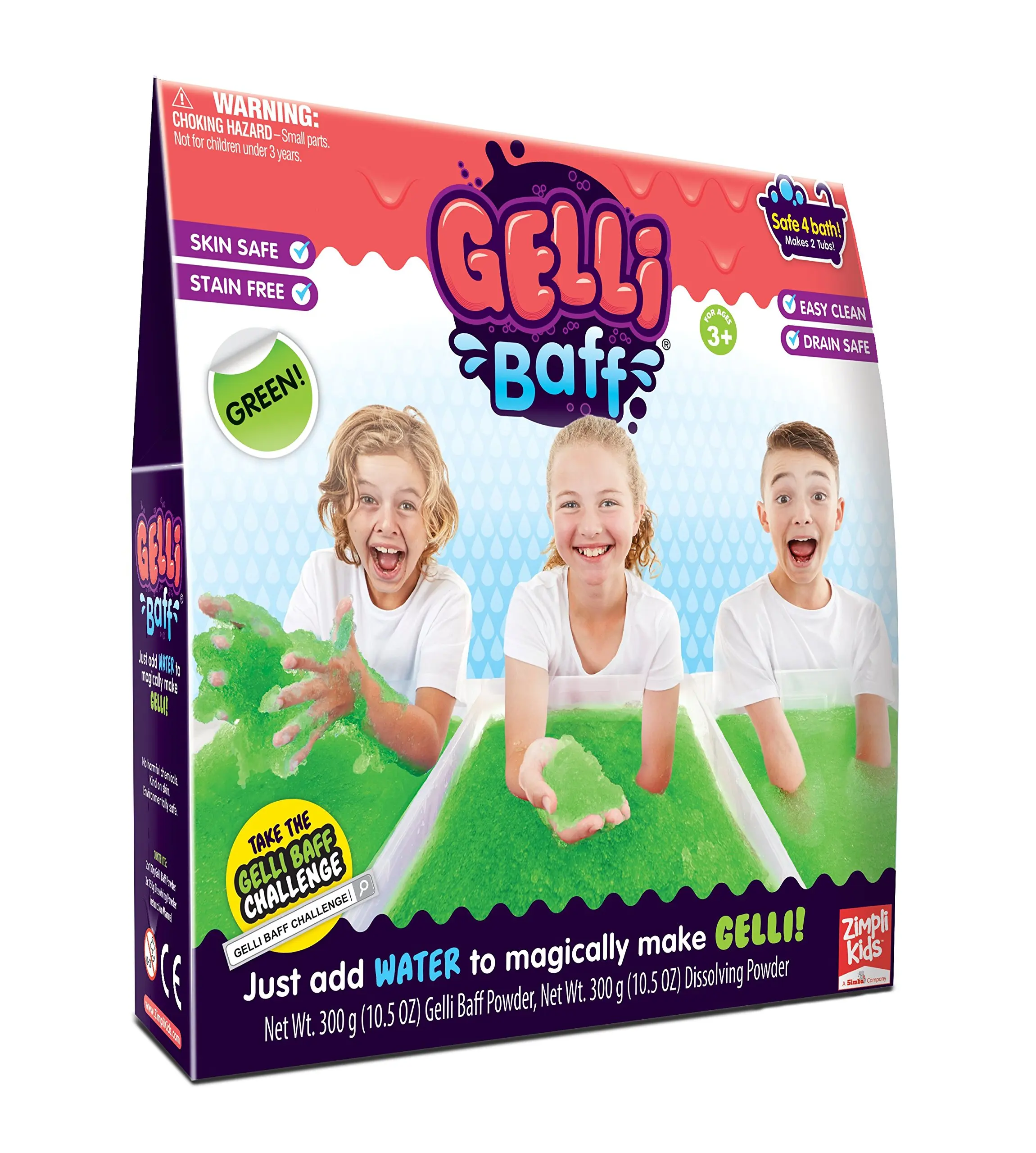 Smelli Gelli Baff 300g 1 Use Purple Smells Like Bubblegum Bath