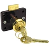 Drawer Lock / Drawer Lock and Multi Steel Drawer Lock With Brass Key / Drawer Lock Parrot, Red Body Drawer Lock