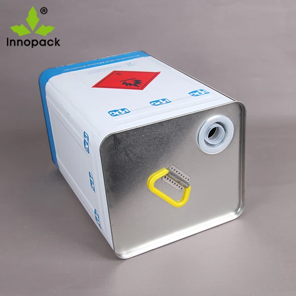 20 Litre Square Metal Bucket In Plain Color,Rectangular Iron Tin Can