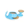 Animal whale shape ceramic porcelain coffee biscuit mugs