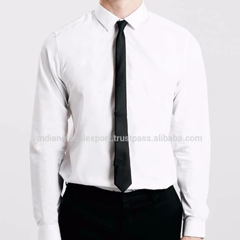 Kemeja Putih/hitam Dasi Paket Hemat - Buy Pria Casual Slim 